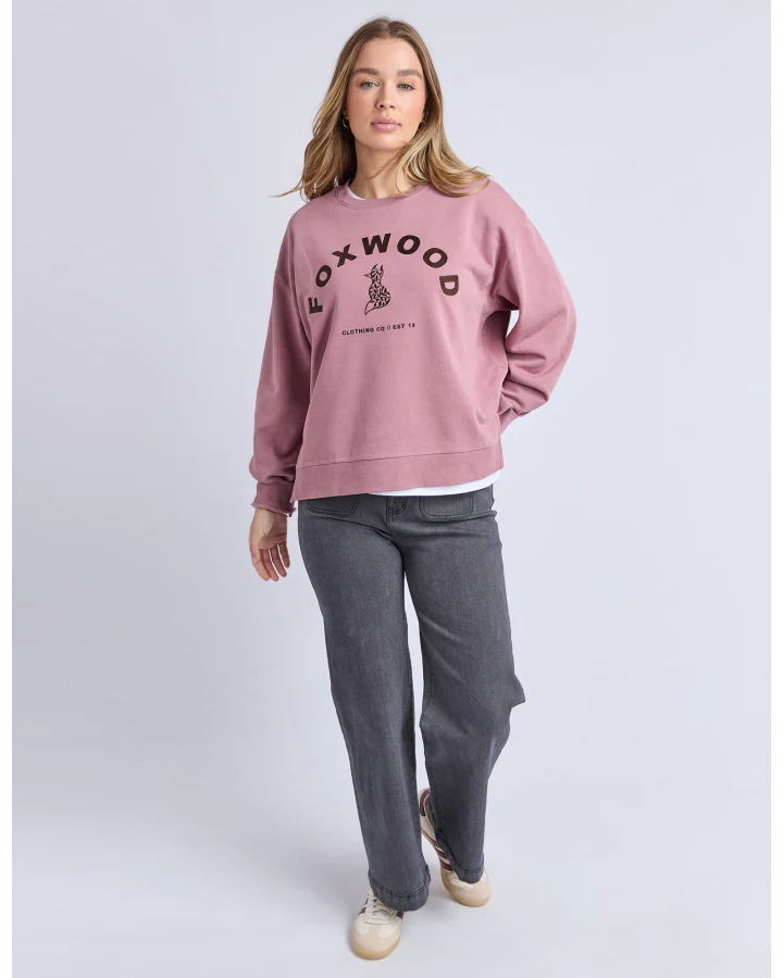 Effortless Contrast Crew - Rose