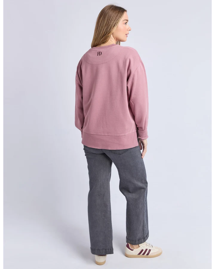 Effortless Contrast Crew - Rose