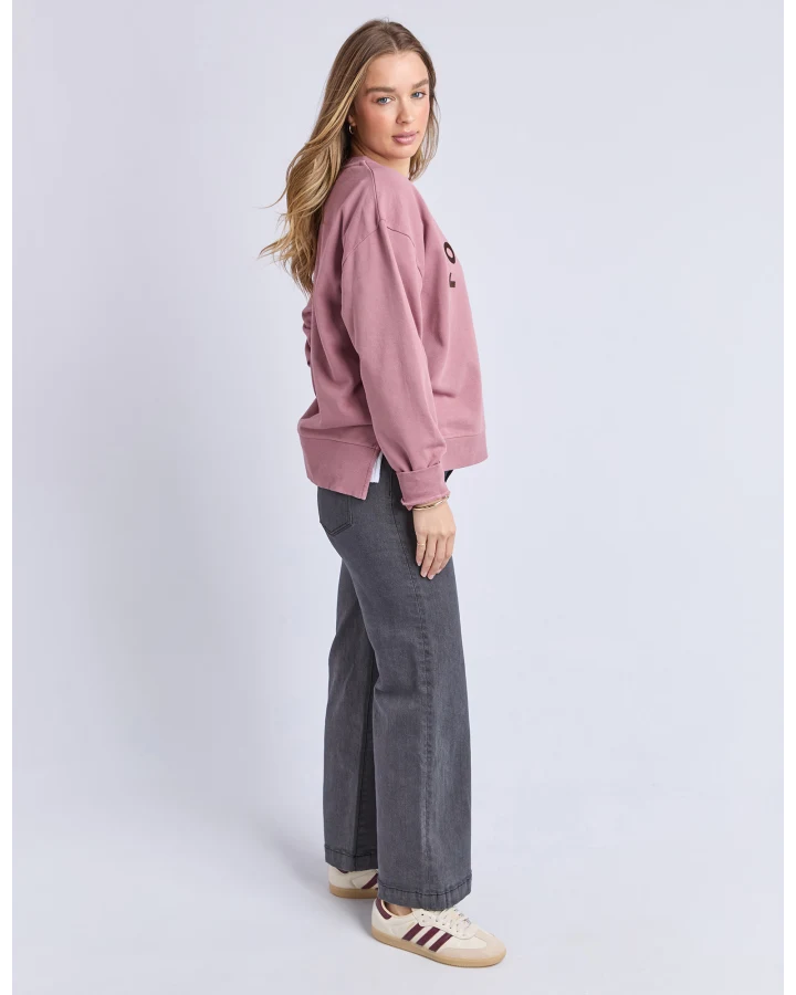 Effortless Contrast Crew - Rose