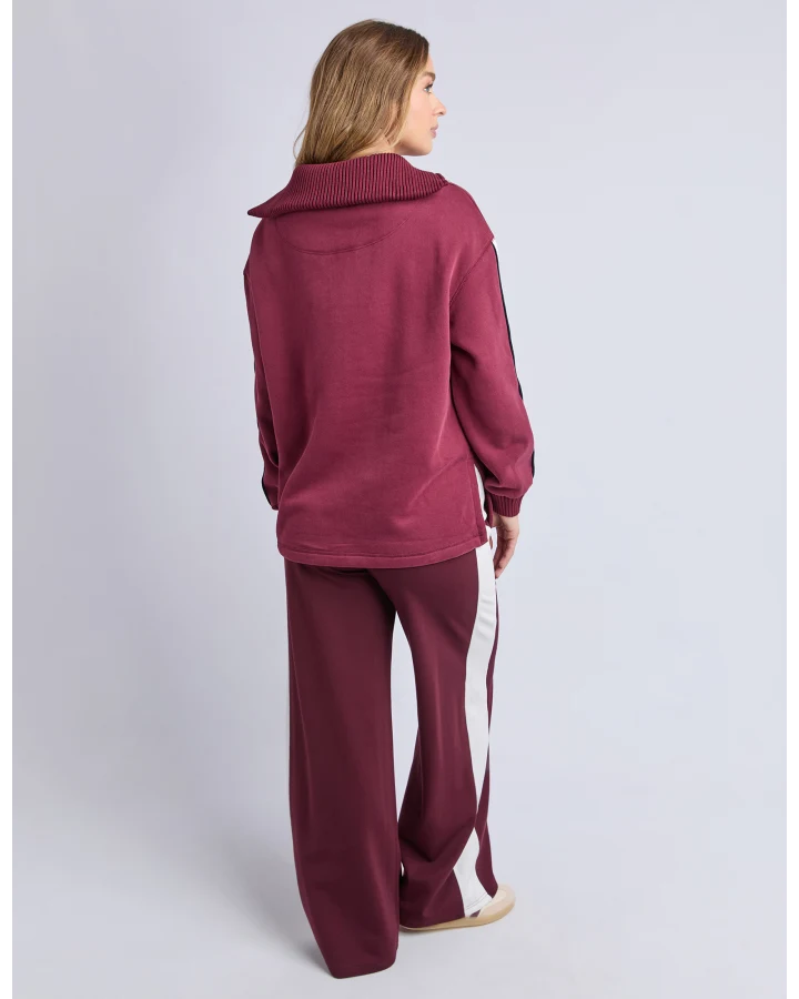 Knit Collar Crew - Port