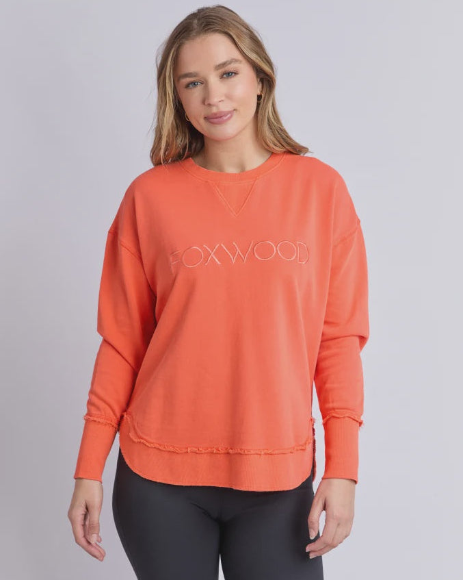 SIMPLIFIED CREW-ORANGE RED
