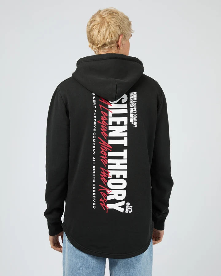 League Scoop Hoodie - Washed Black