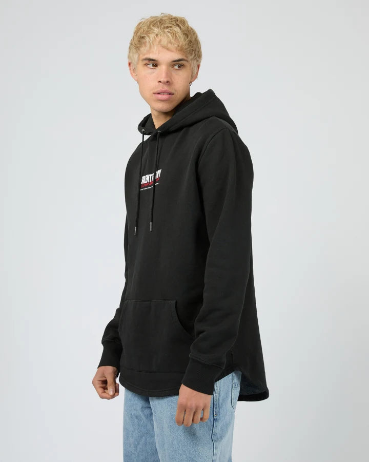League Scoop Hoodie - Washed Black