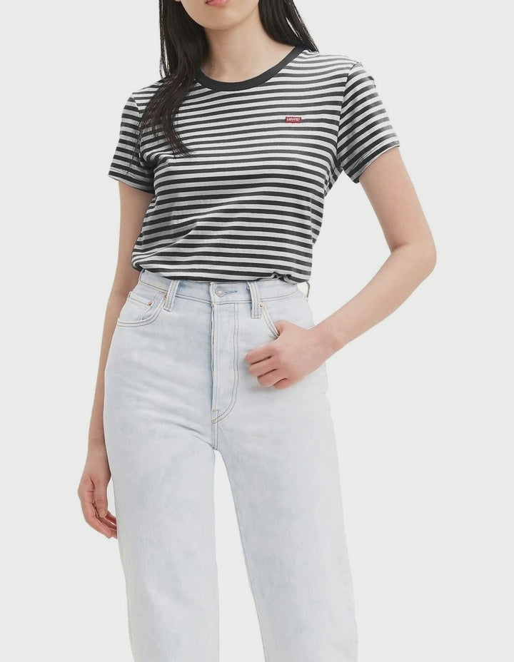 Perfect Tee - Raita Caviar Stripe