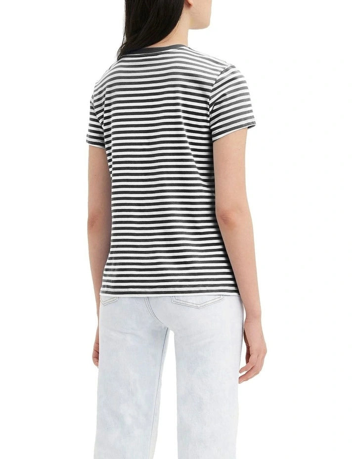 Perfect Tee - Raita Caviar Stripe
