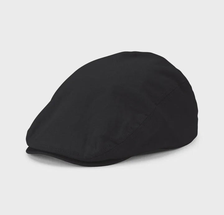 Floyd Linen Flat Cap - Black