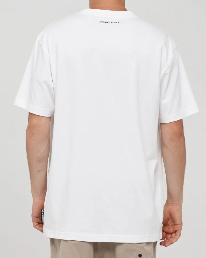 PARALLEL HUEYS SS T-SHIRT (WHITE)