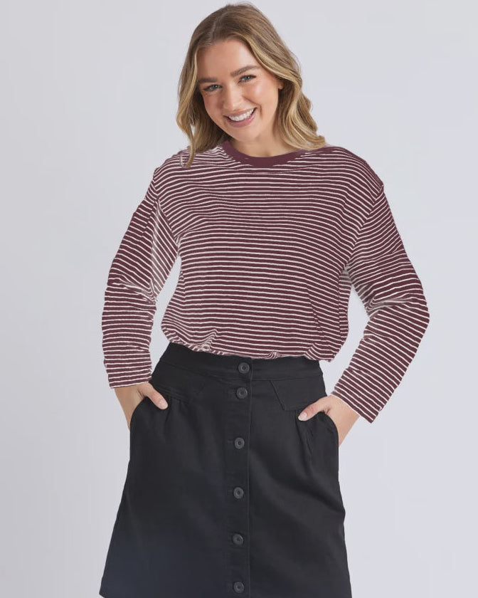 Hutch  LS Tee - Wine