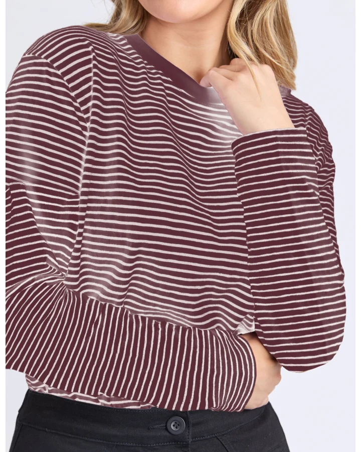 Hutch  LS Tee - Wine