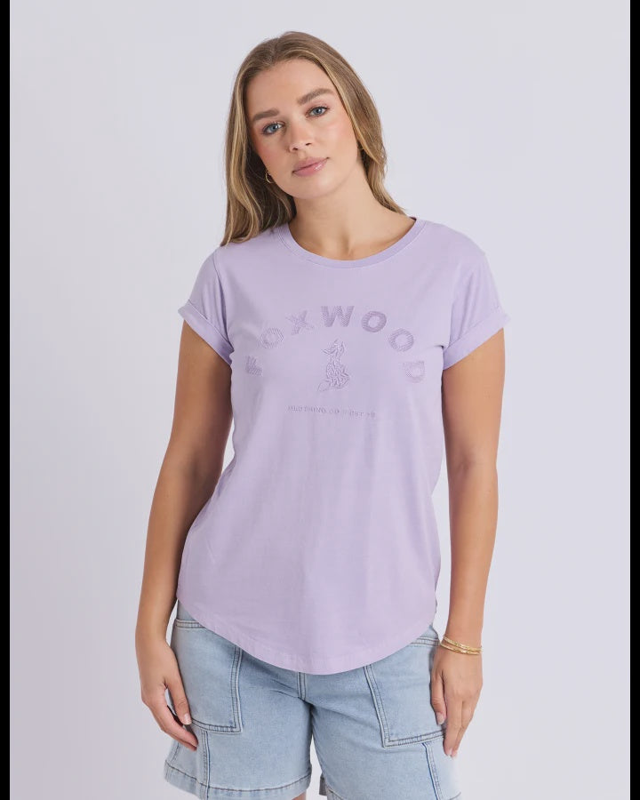 EFFORTLESS TEE-PASTEL LILAC