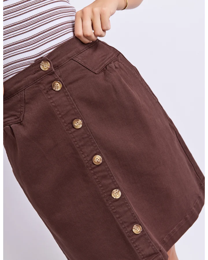 AMANDA SKIRT-CHOCOLATE