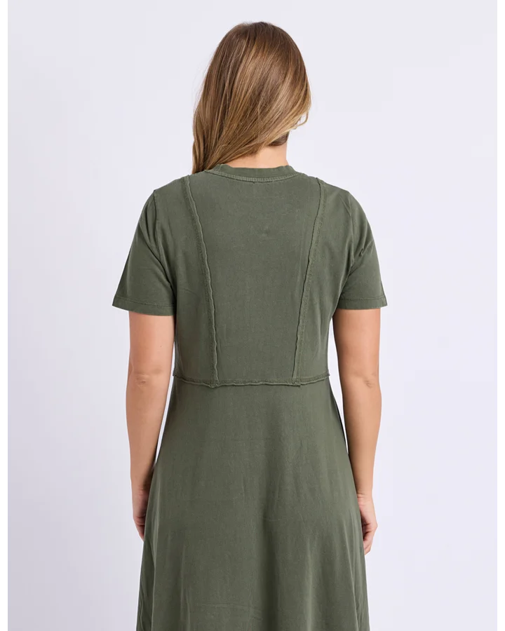 EVA MIDI DRESS-KHAKI