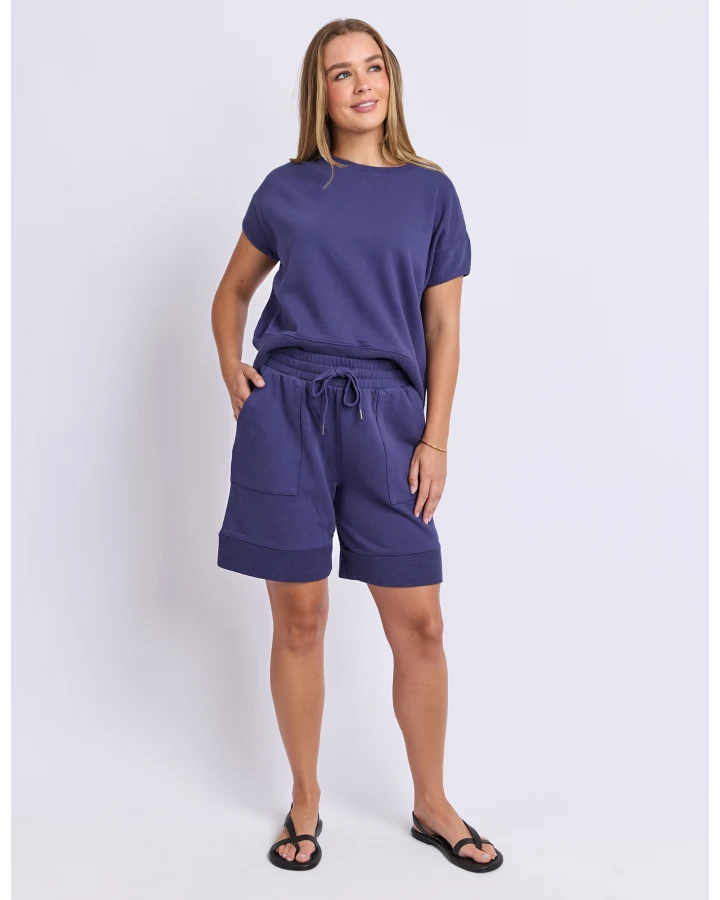 HUSTLER SHORT-DEEP BLUE