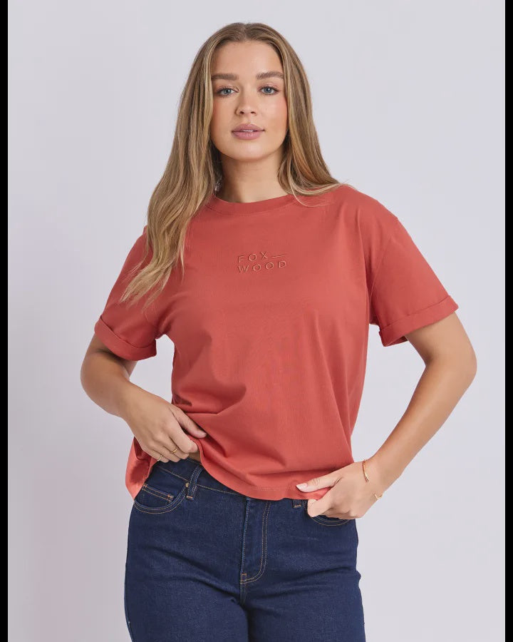 HUNTLEIGH OVERSIZED TEE-TOBASCO