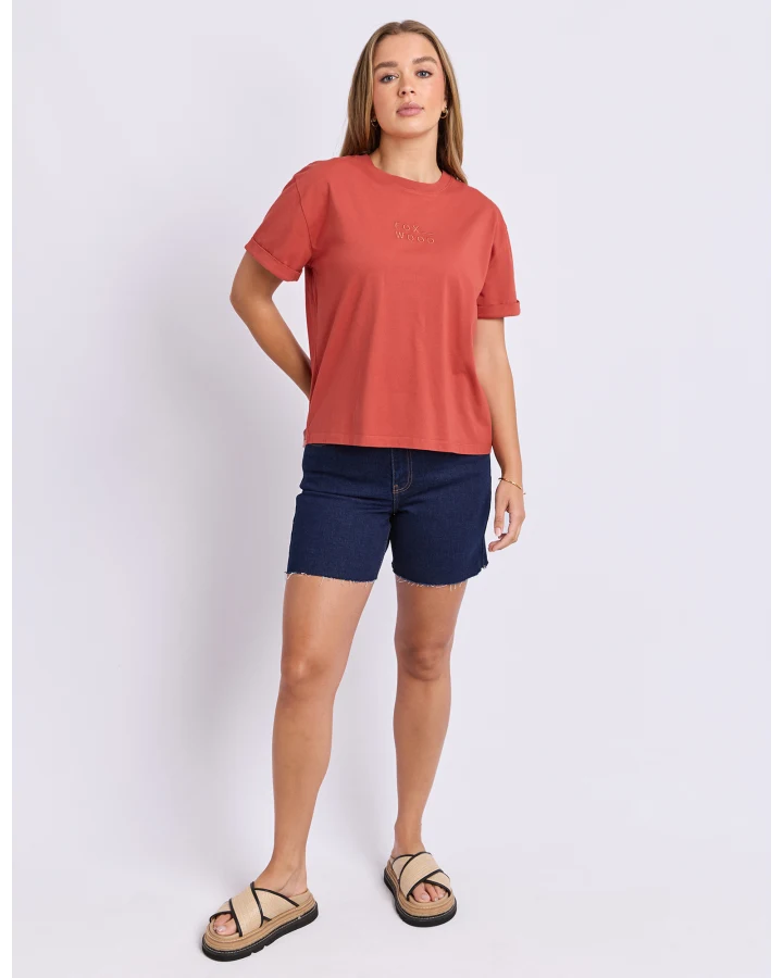 HUNTLEIGH OVERSIZED TEE-TOBASCO