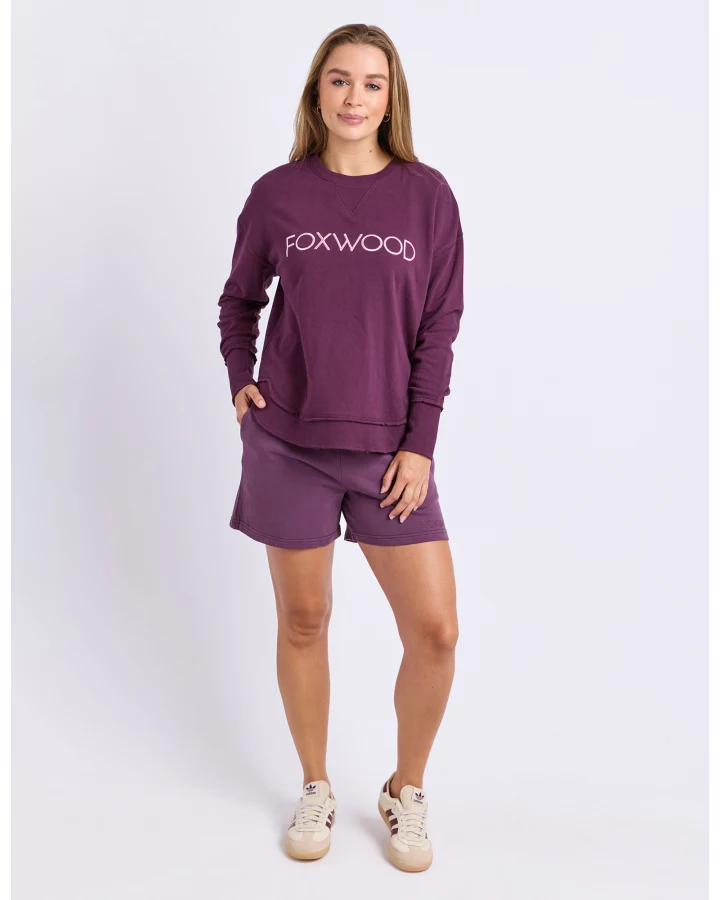 Simplified Metallic Crew - Plum