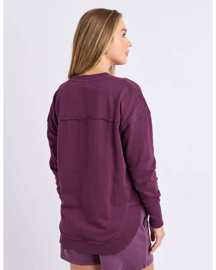 Simplified Metallic Crew - Plum