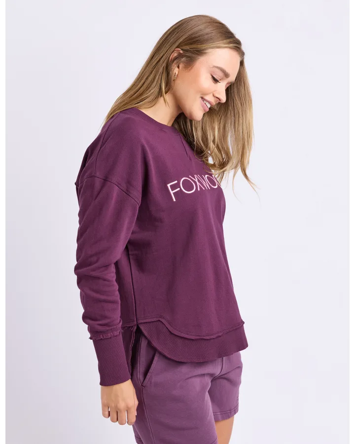 Simplified Metallic Crew - Plum
