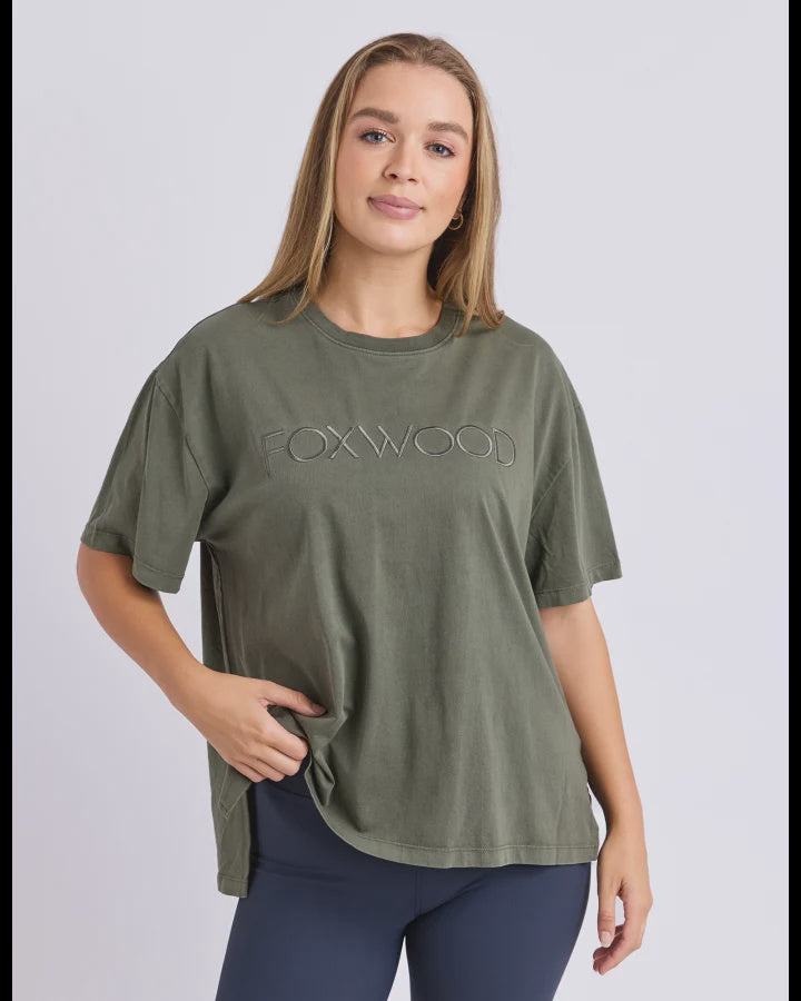 SIMPLIFIED TEE-KHAKI