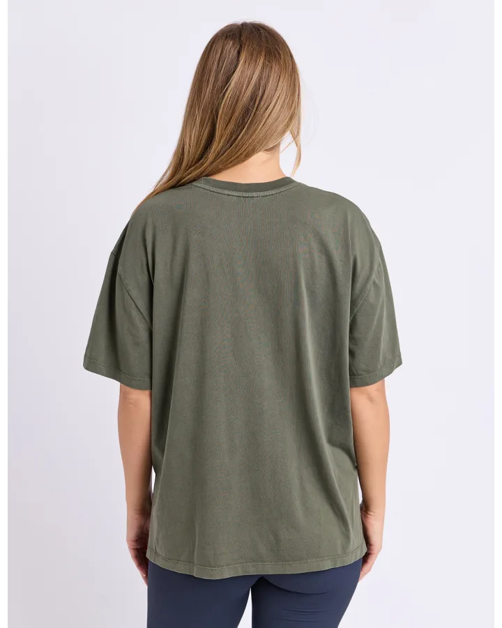 SIMPLIFIED TEE-KHAKI
