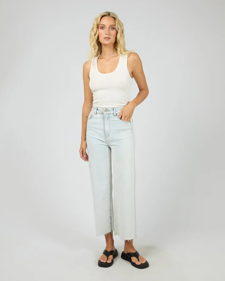 Charlie High Rise Wide Leg Jean - Light Blue