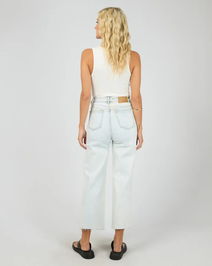 Charlie High Rise Wide Leg Jean - Light Blue