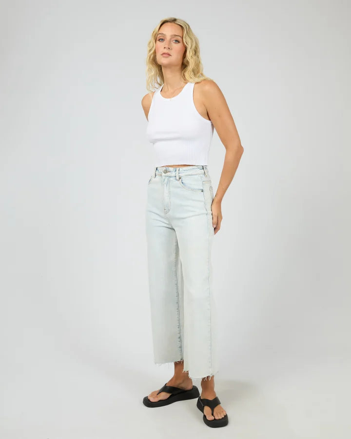Charlie High Rise Wide Leg Jean - Light Blue