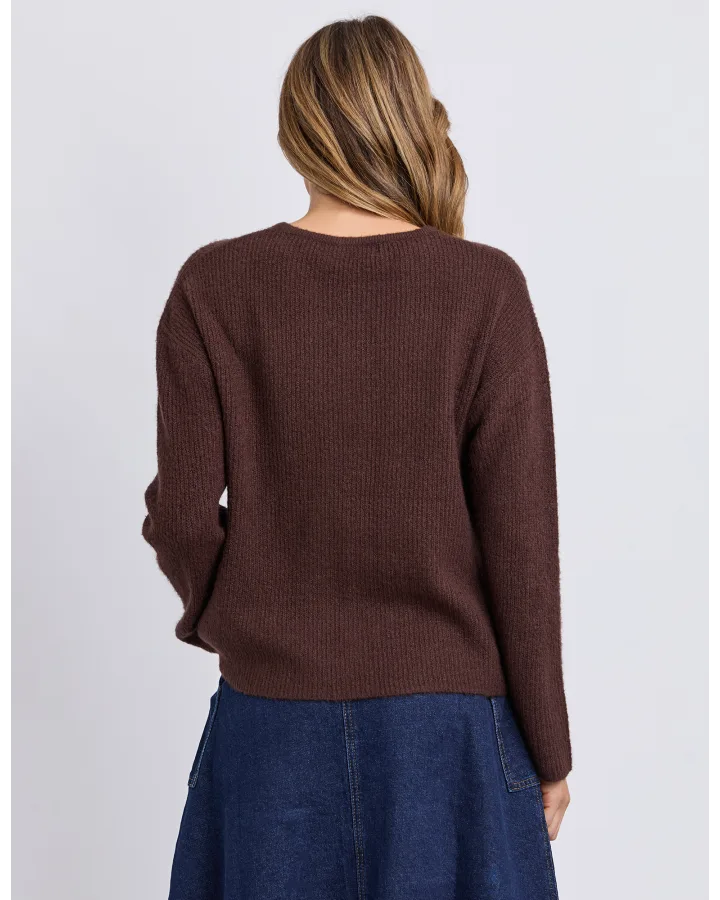 Murphy Knit Cardi - Chocolate