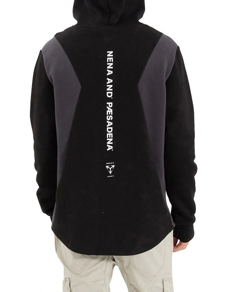 Concentric Dual Curved Hoodie