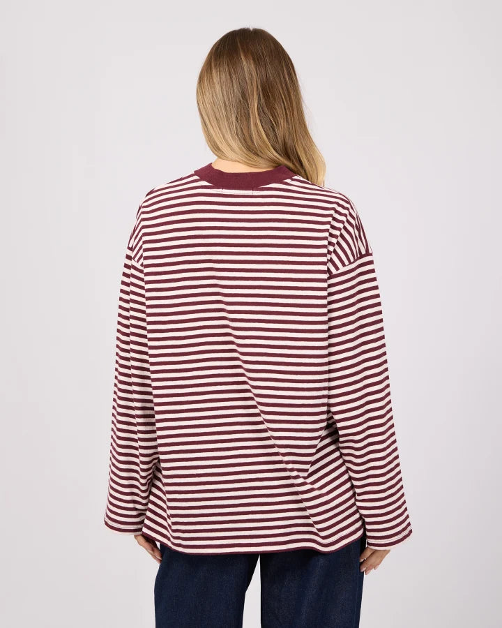 PALOMA LS STRIPE TEE-PORT