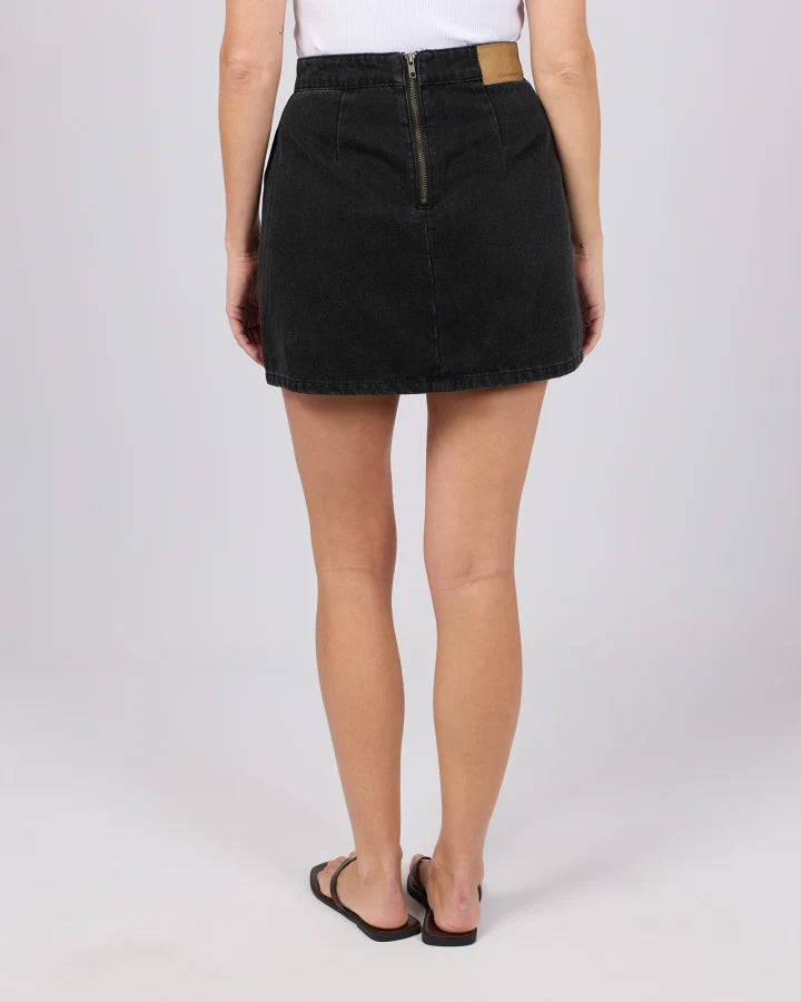 BECCA SKIRT-WASHED BLACK