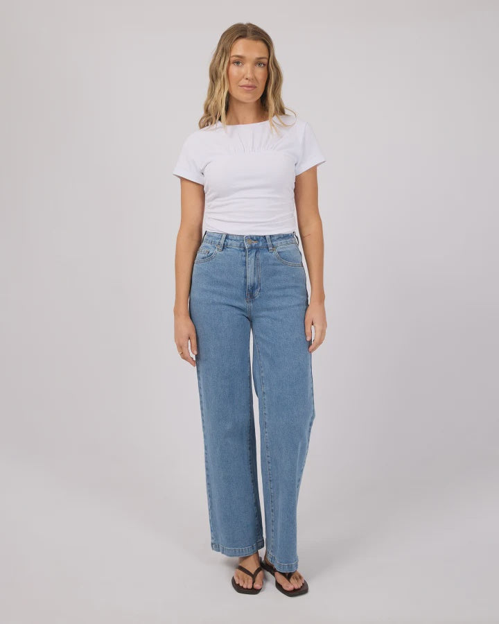 Mimi Ruched Top - White