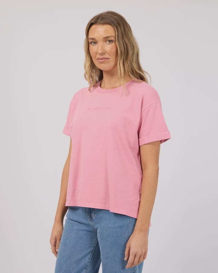 AAE WASHED TEE-ORCHID