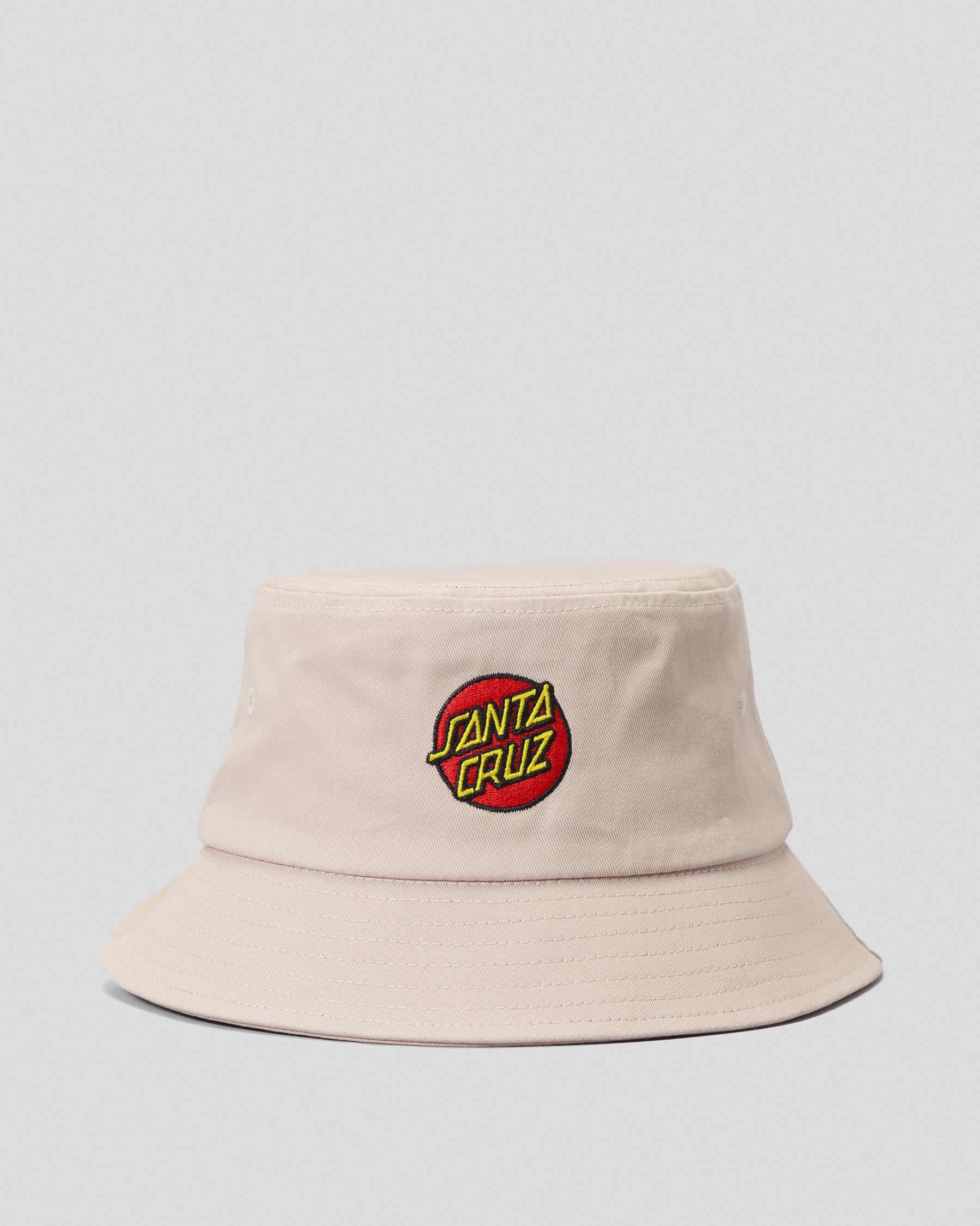 Classic Dot Patch Bucket Hat - Natural