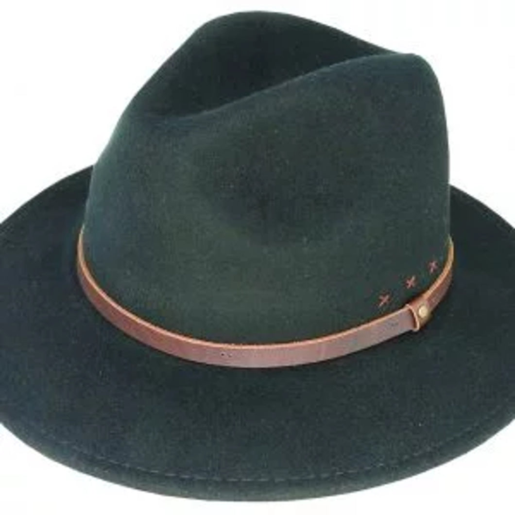 Buddy Wool Felt Safari Hat - Black