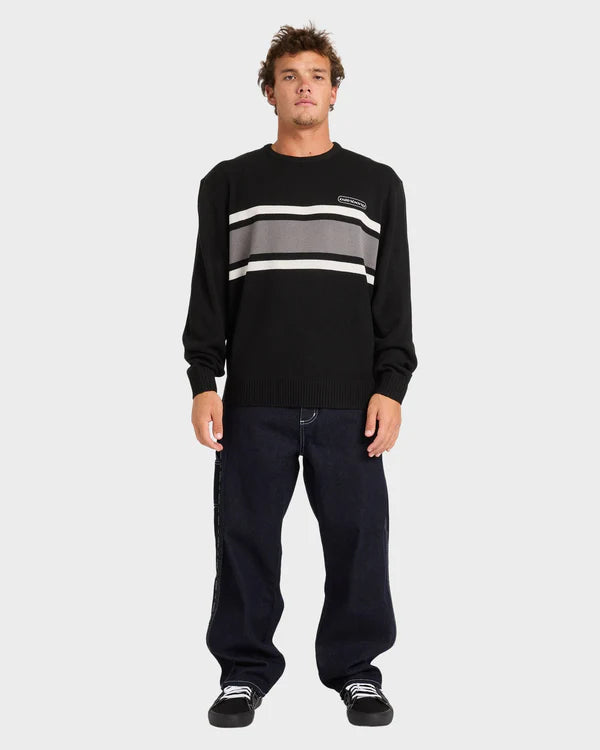 Spec 73 Panel Sweater - Black