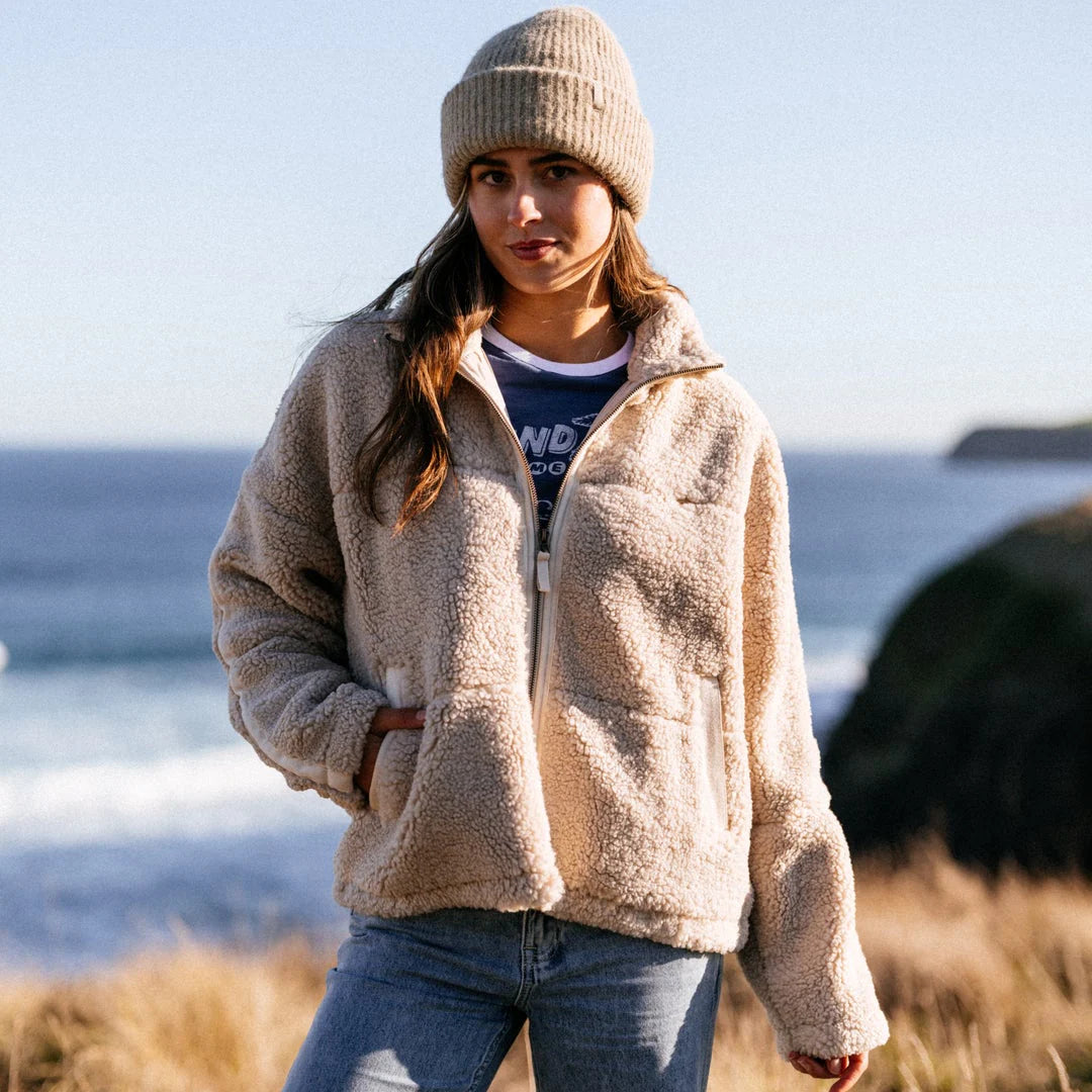 Classic Surf Tall Beanie - Fossil