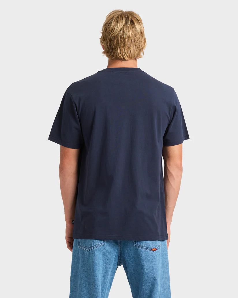 Omni Scroll SS Tee - Navy