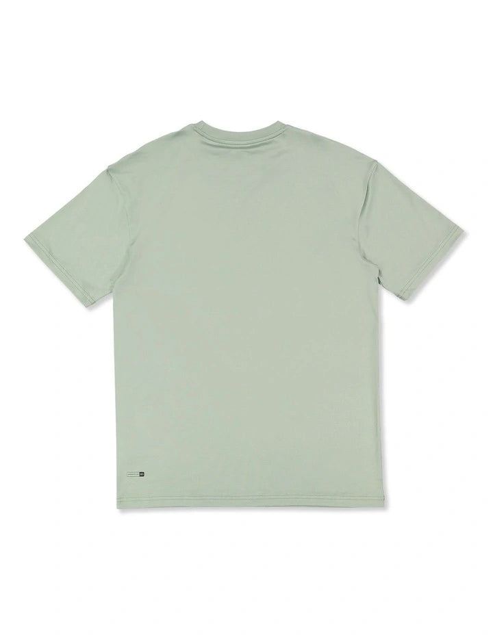 SOLID STREAK SURF SHIRT-ICEBERG GREEN