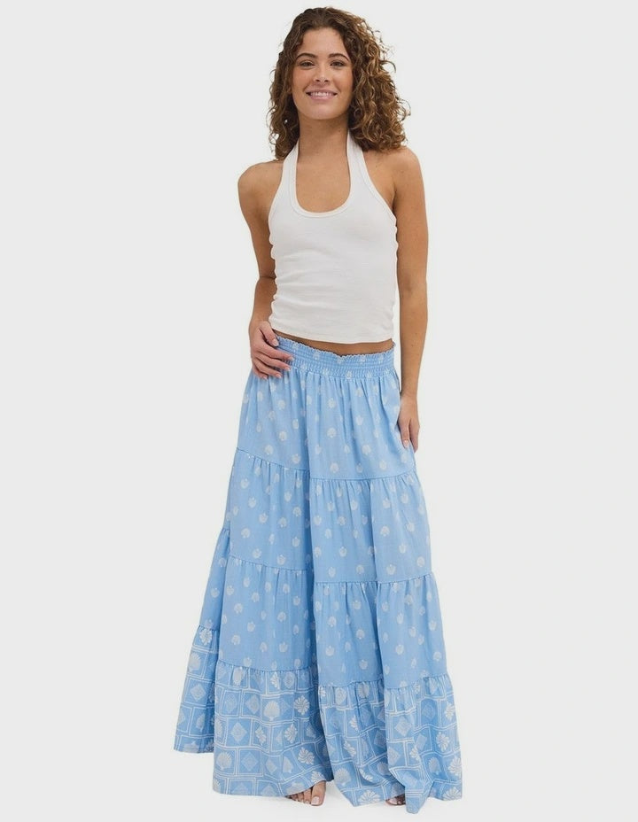 CACTUS FLOWER MAXI SKIRT