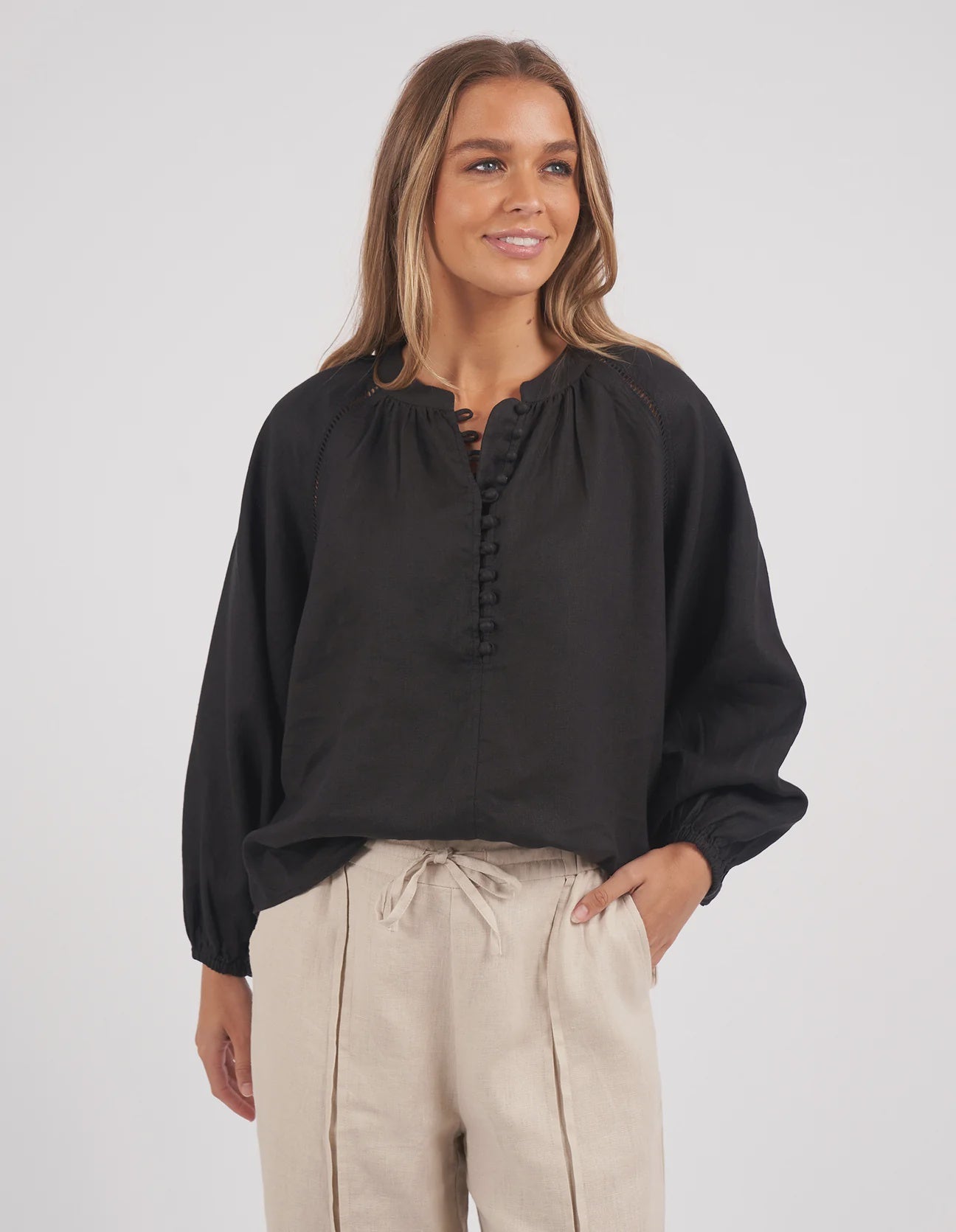 Sardinia Blouse - Black