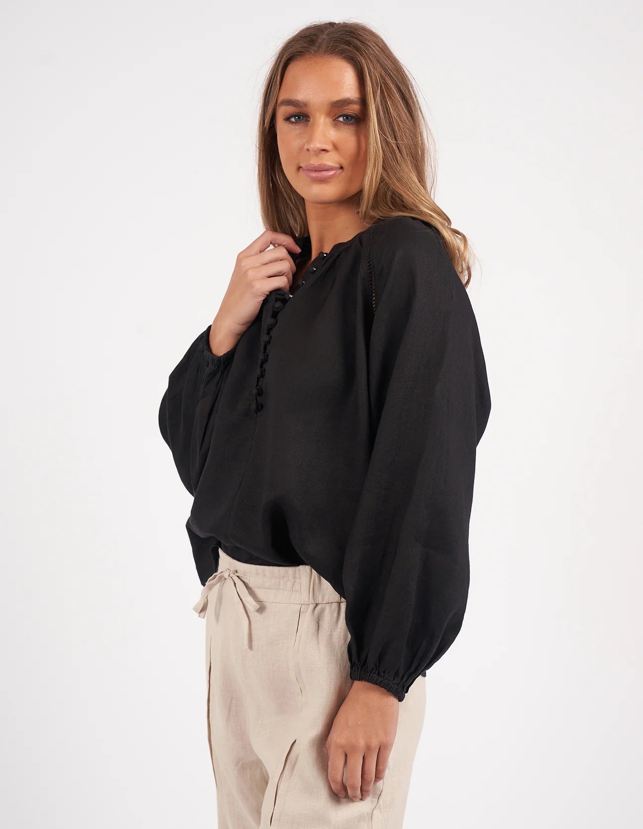 Sardinia Blouse - Black