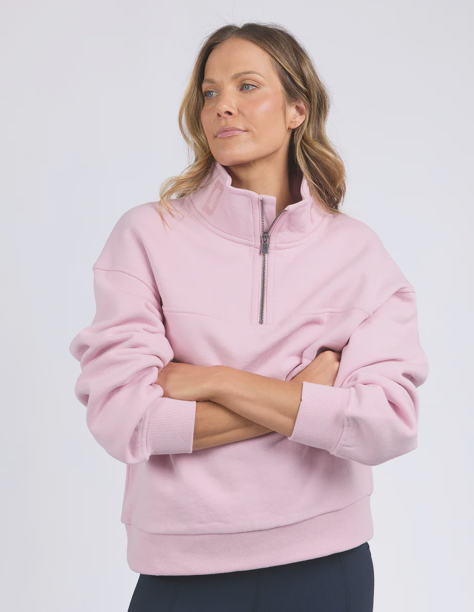 College Zip Crew - Pink