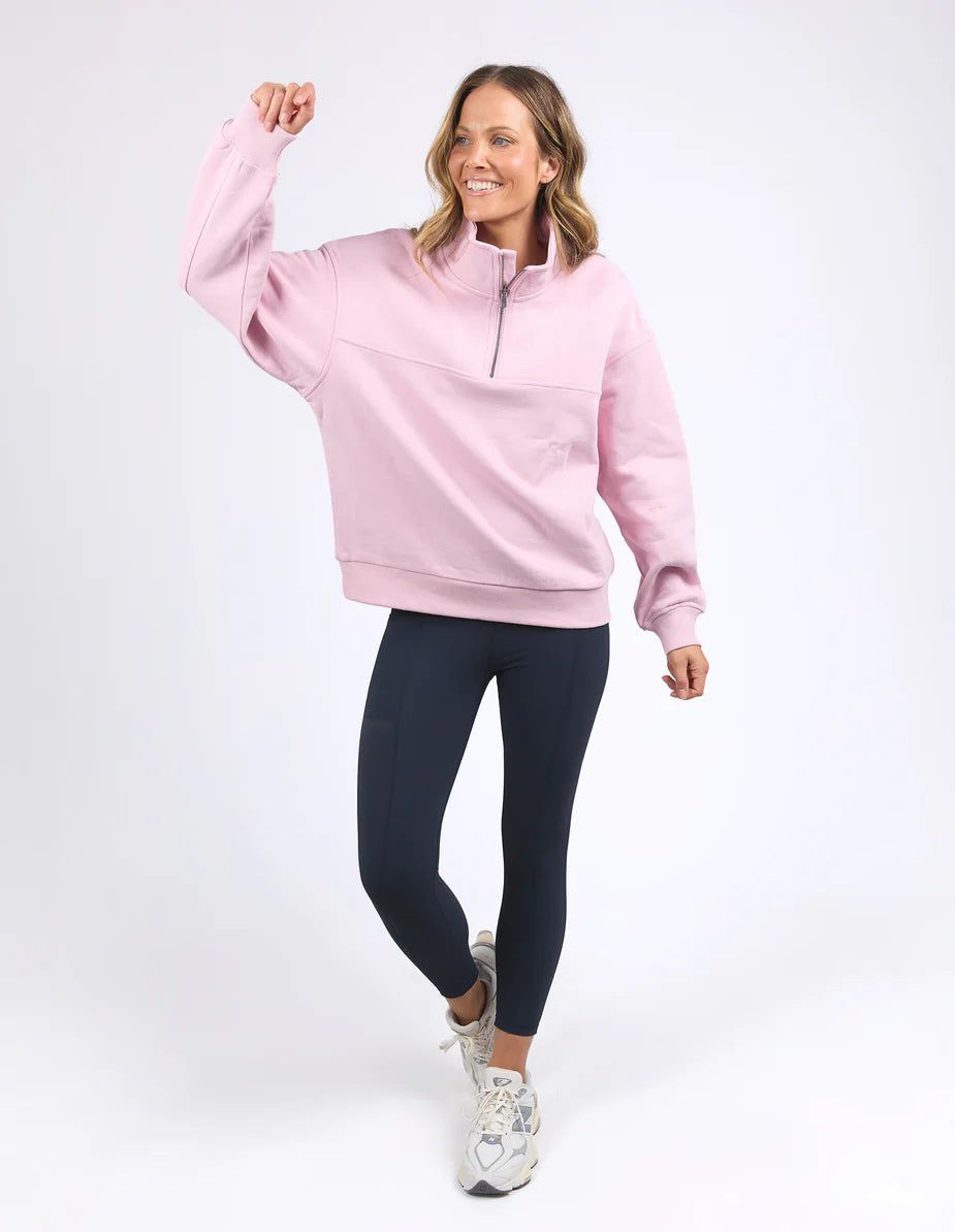 College Zip Crew - Pink