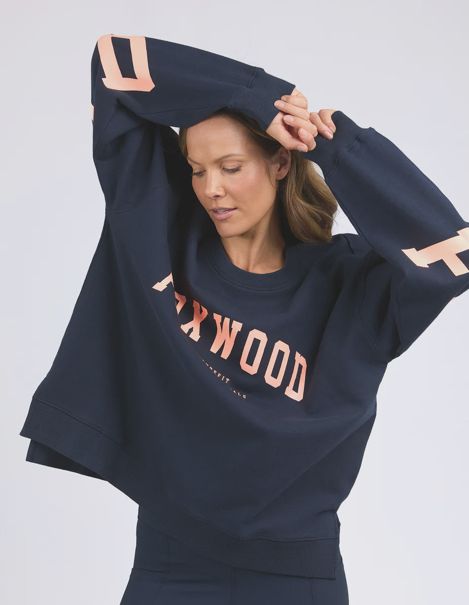 Interval Crew - Navy/Peach