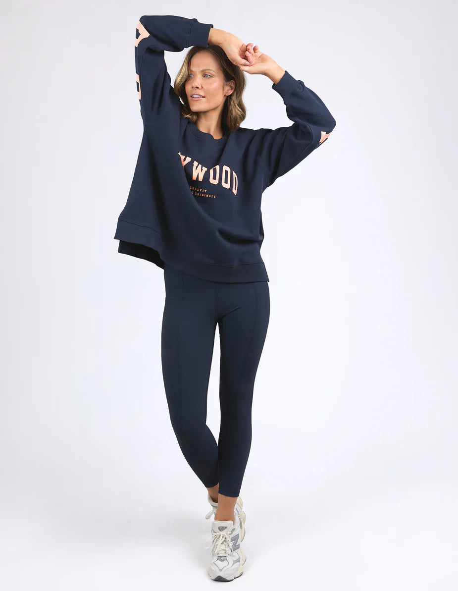 Interval Crew - Navy/Peach