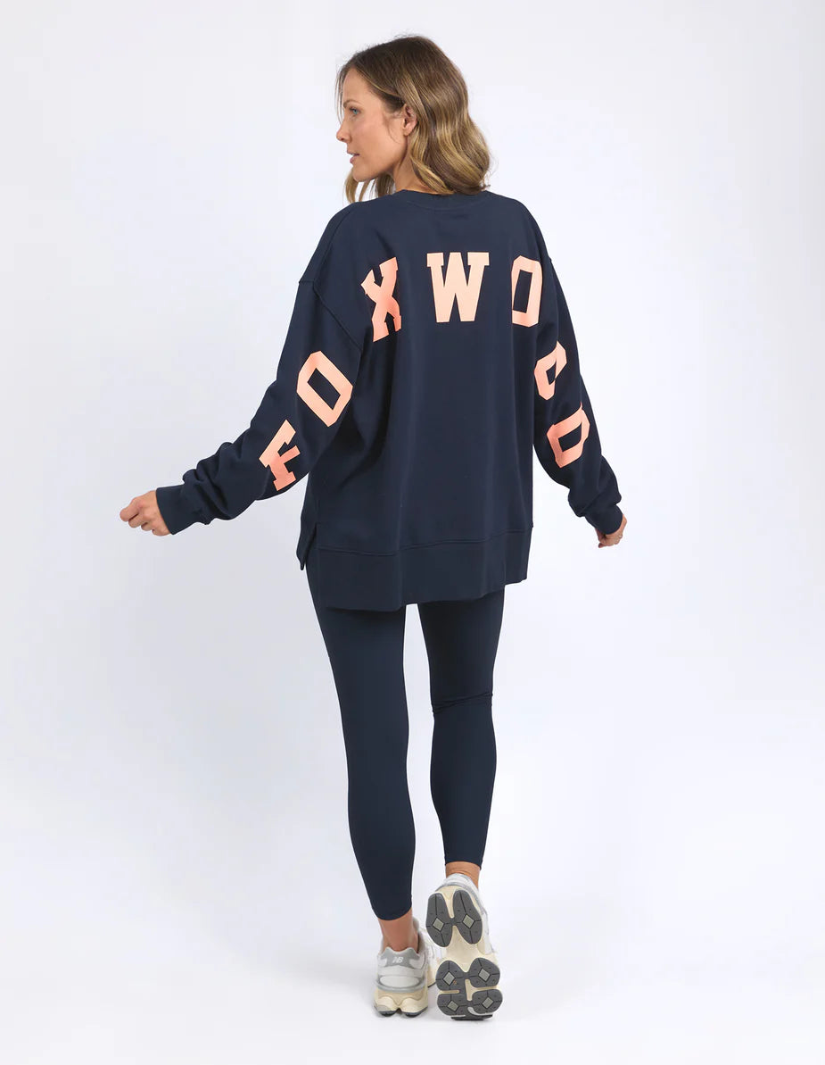 Interval Crew - Navy/Peach