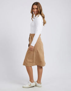 Montana Cord Skirt - Tan