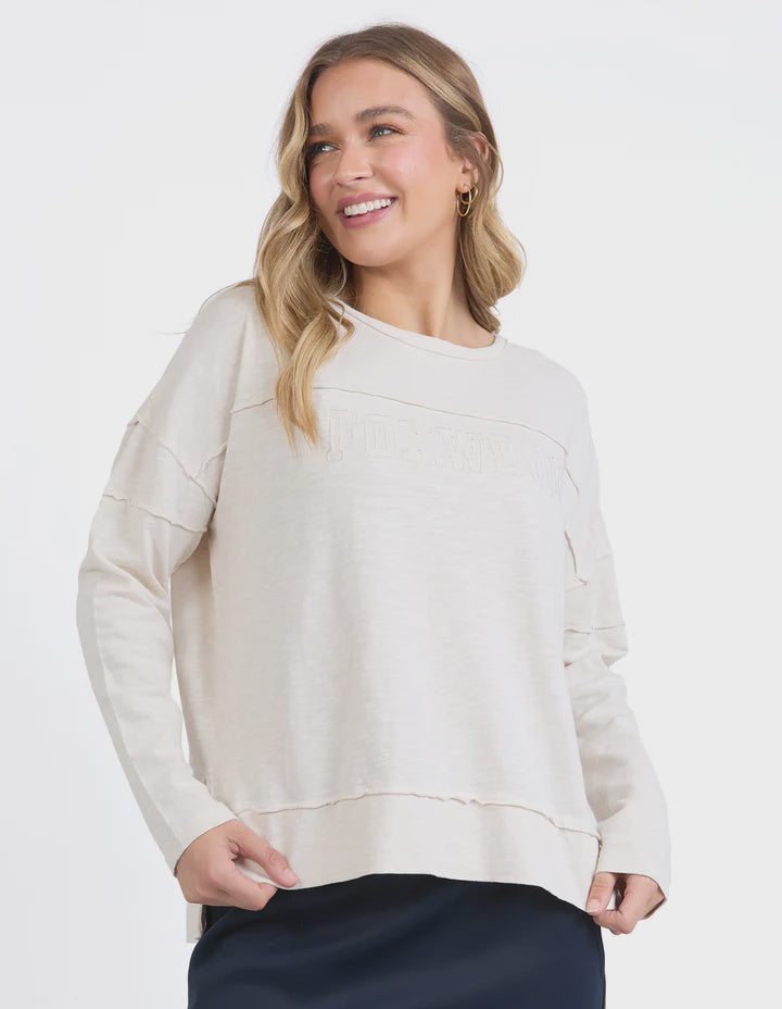 Throw On Tee - Bone