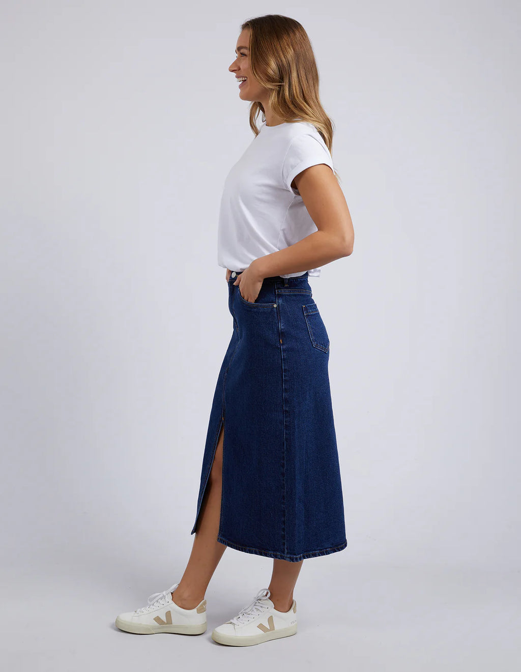 Scout Midi Skirt - Dark Blue